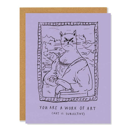 "Work of Art" Greeting Card