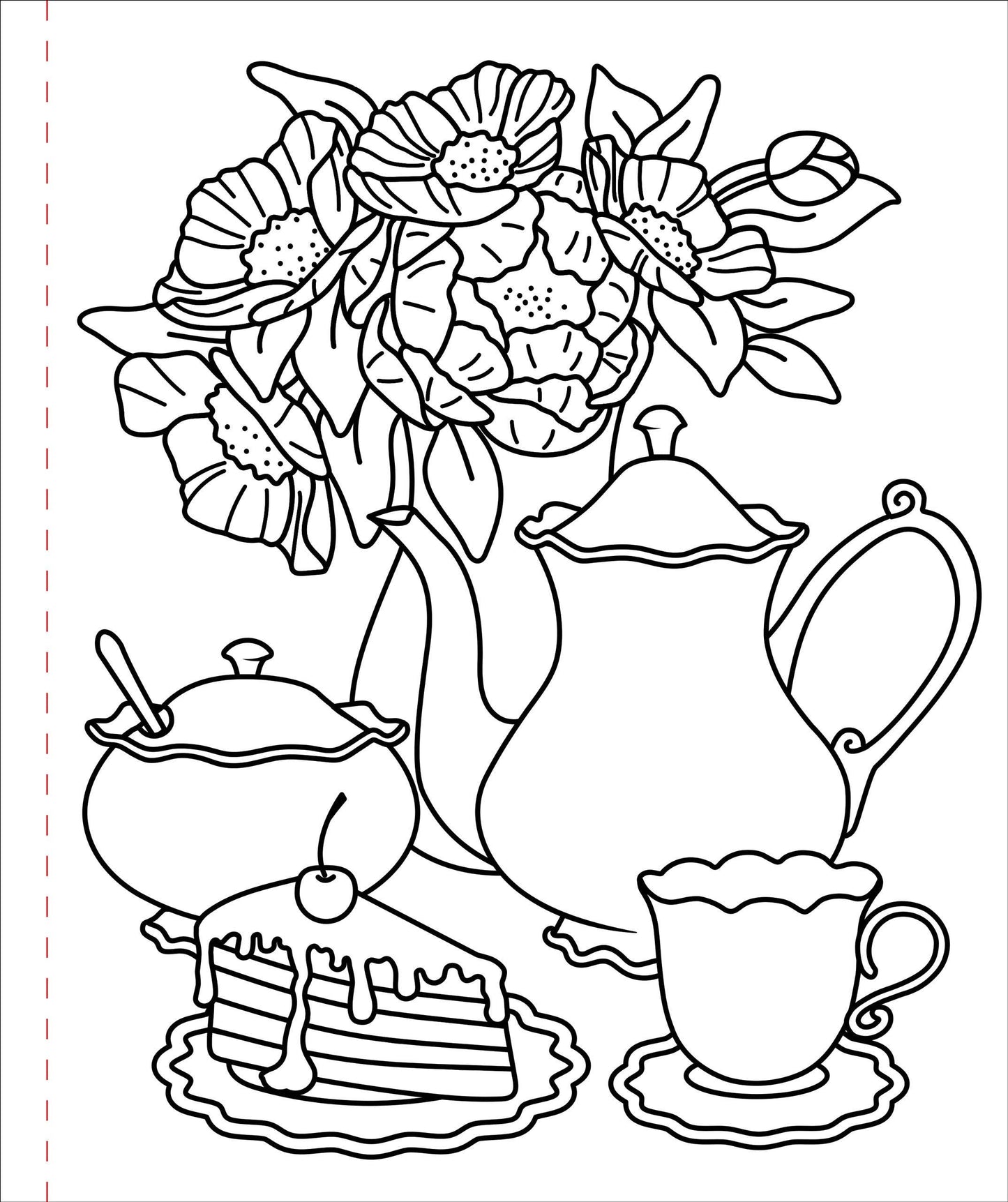 Large Print Colouring Book "Home Sweet Home"