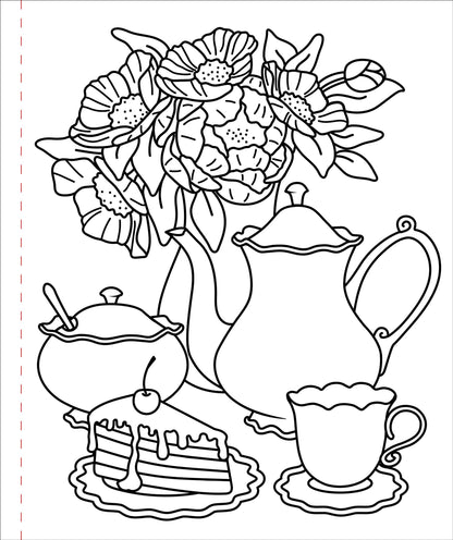 Large Print Colouring Book "Home Sweet Home"