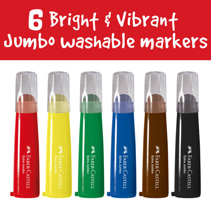 Faber-Castell Little Creatives Ultra Washable Markers Set of 12