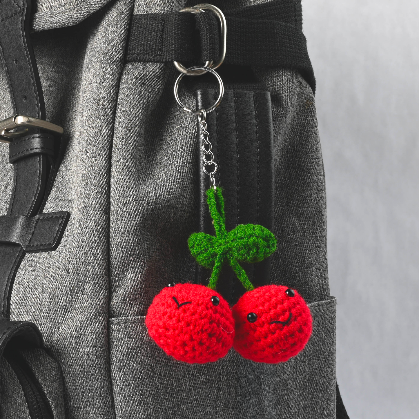 "Cherries" DIY Keychain Crochet Kit