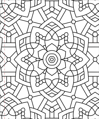 Large Print Colouring Book "Colour Me Calm"