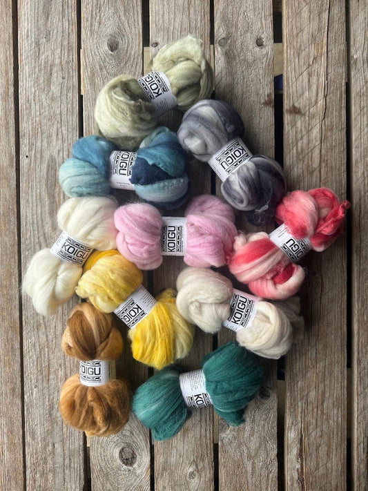 🇨🇦 Koigu Merino Wool Roving 50g (Assorted Colours)