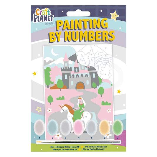 Mini Paint By Numbers Kit "Fairytale Castle"