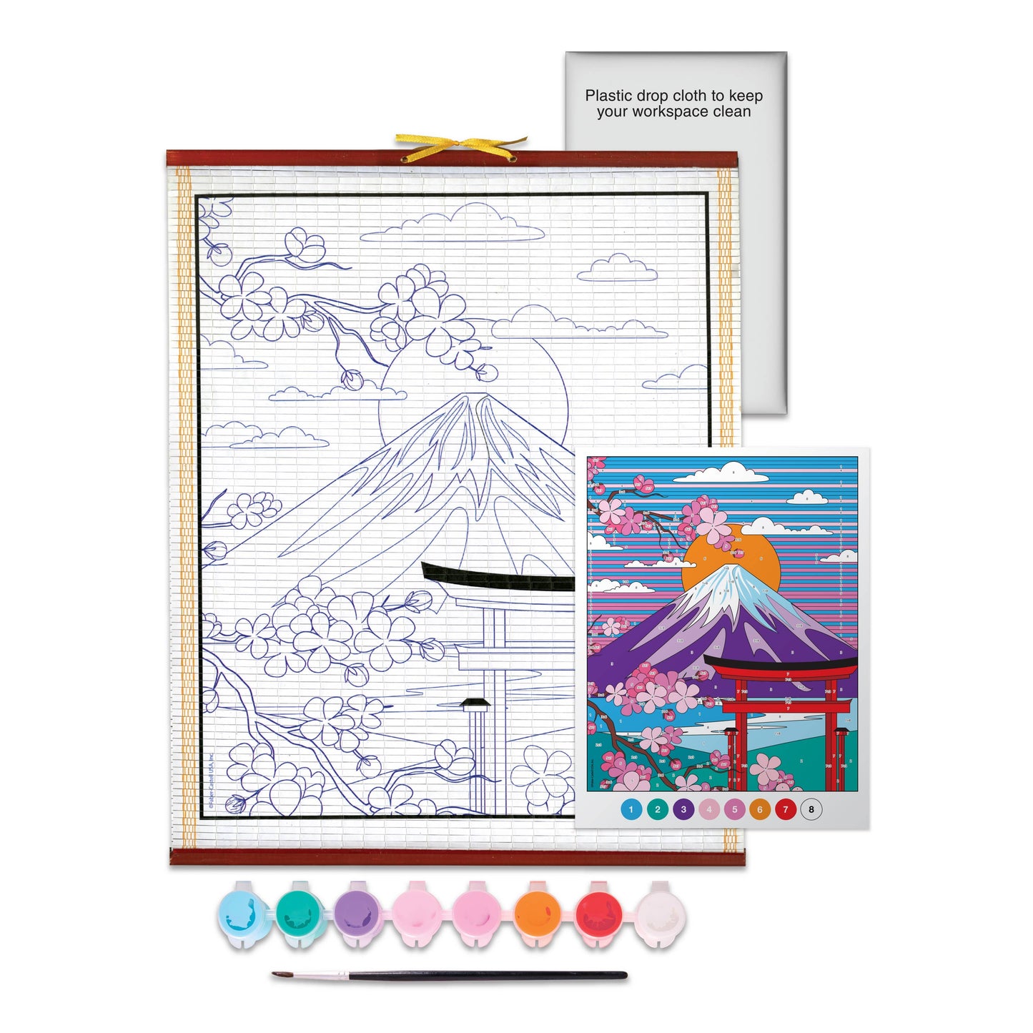 Faber-Castell Paper Scroll Painting Kit for Kids "Mount Fuji"
