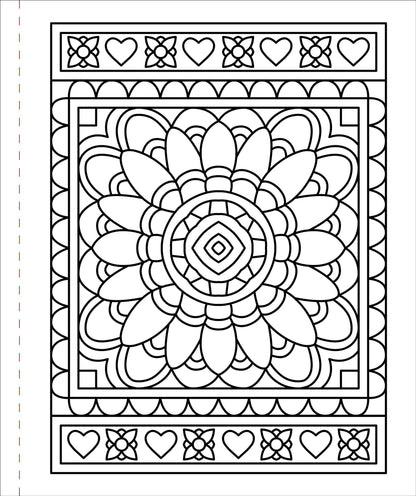 Large Print Colouring Book "Colour Me Calm"