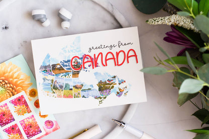 🇨🇦 "Canada Map" Postcard