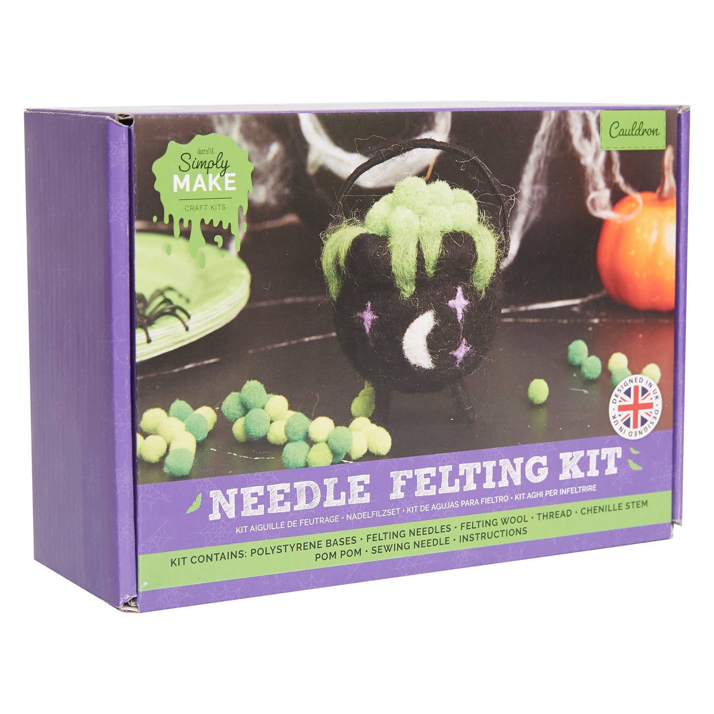Needle Felting Kit "Halloween Cauldron"