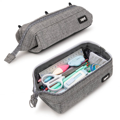 ZIPIT Lenny Pencil Case (Light Grey)