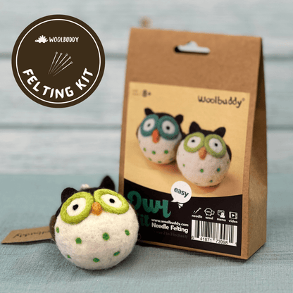 Woolbuddy Needle Felting Kit "Owl"
