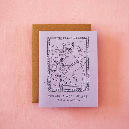 "Work of Art" Greeting Card