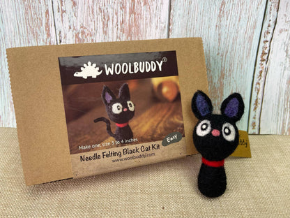 Woolbuddy Needle Felting Kit "Black Cat"