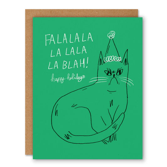 🇨🇦 "Fa la la la blah Snitty Kitty" Holiday Greeting Card