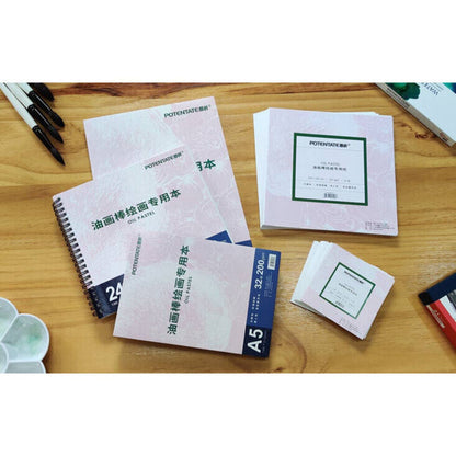 Oil Pastel Paper Pad Glue-bound 9x12" 32 Sheets