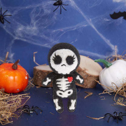 Needle Felting Kit "Miss Skeleton"