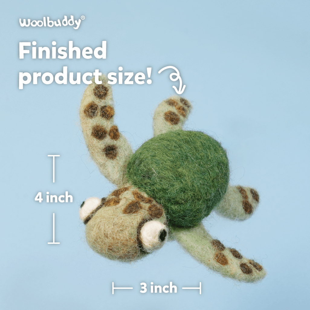 Woolbuddy Needle Felting Kit "Sea Turtle"