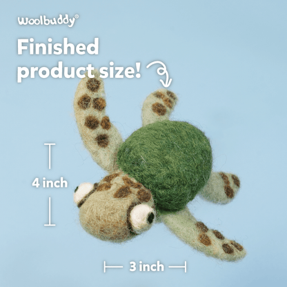 Woolbuddy Needle Felting Kit "Sea Turtle"