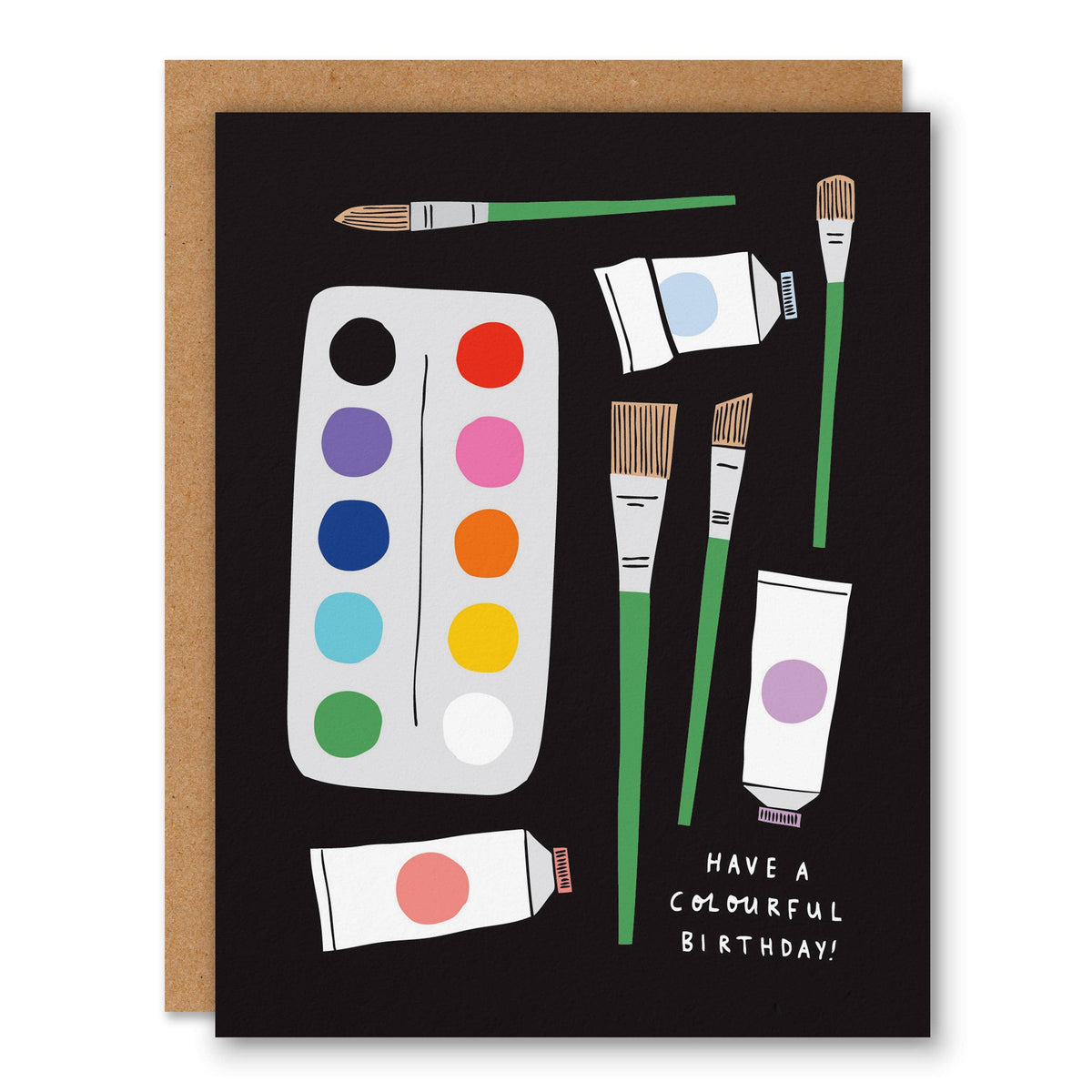 🇨🇦 "Colourful Birthday" Greeting Card