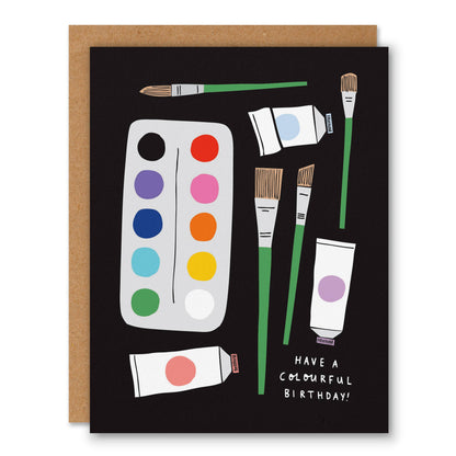 🇨🇦 "Colourful Birthday" Greeting Card
