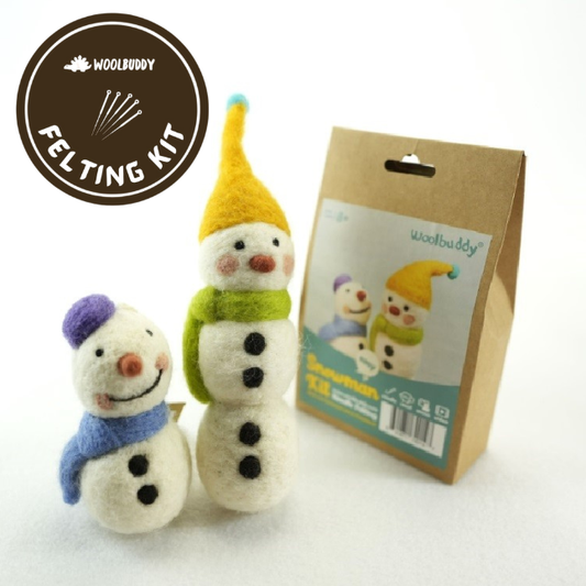 Woolbuddy Needle Felting Kit "Snowman"
