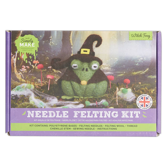 Needle Felting Kit "Witch Frog"