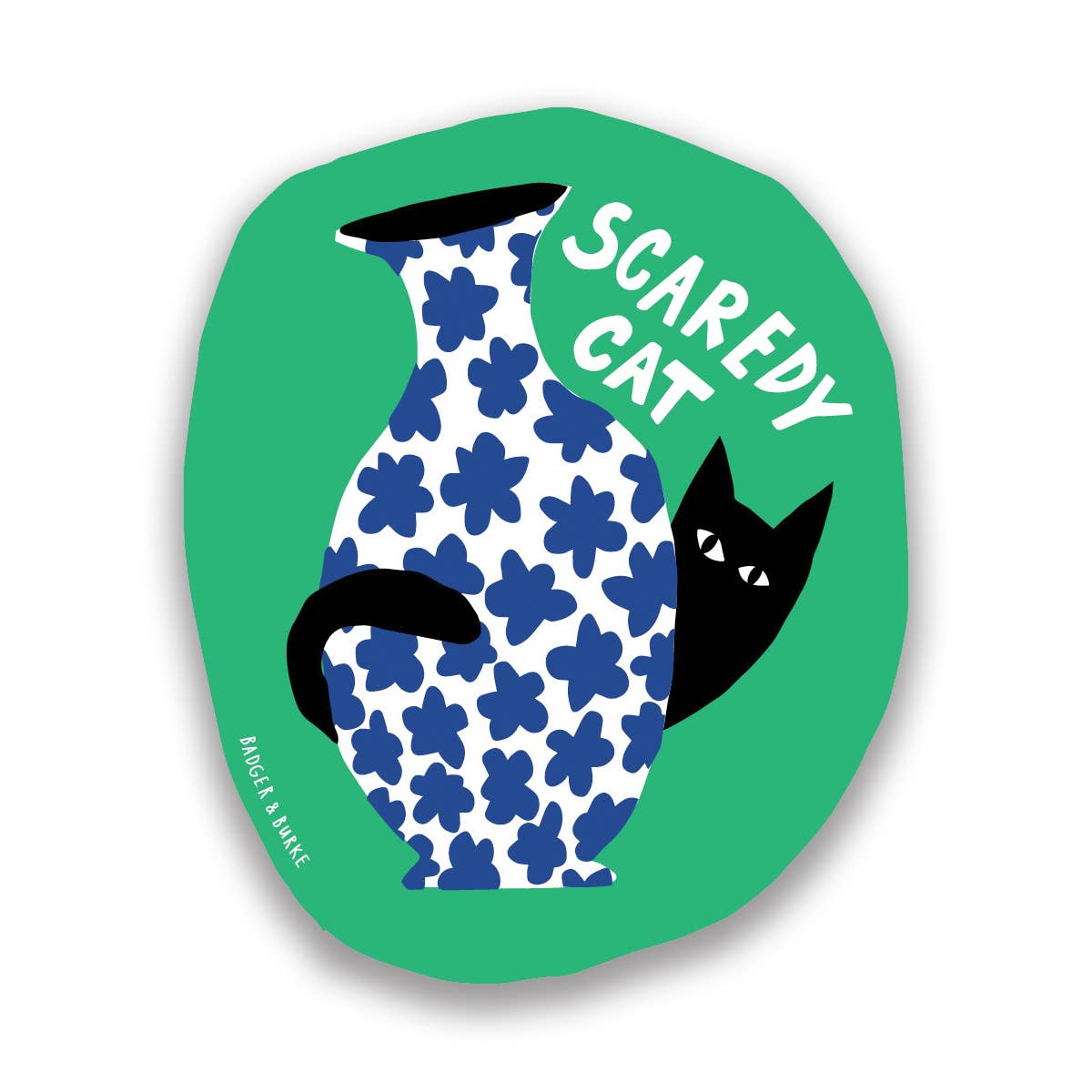 "Scaredy Cat" Sticker
