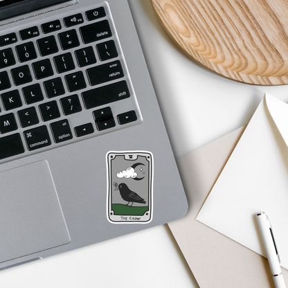 "The Crow Tarot Card" Sticker