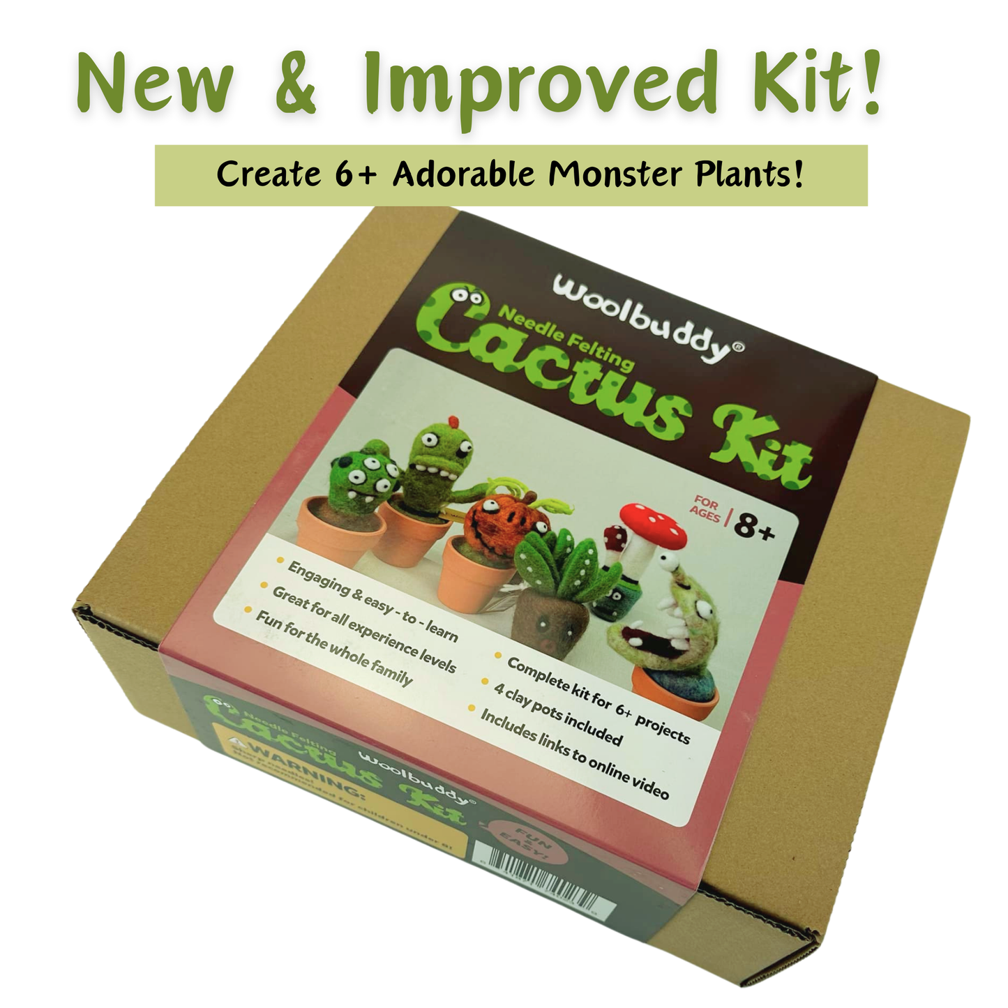 Woolbuddy Needle Felting Kit "Cactus Set"