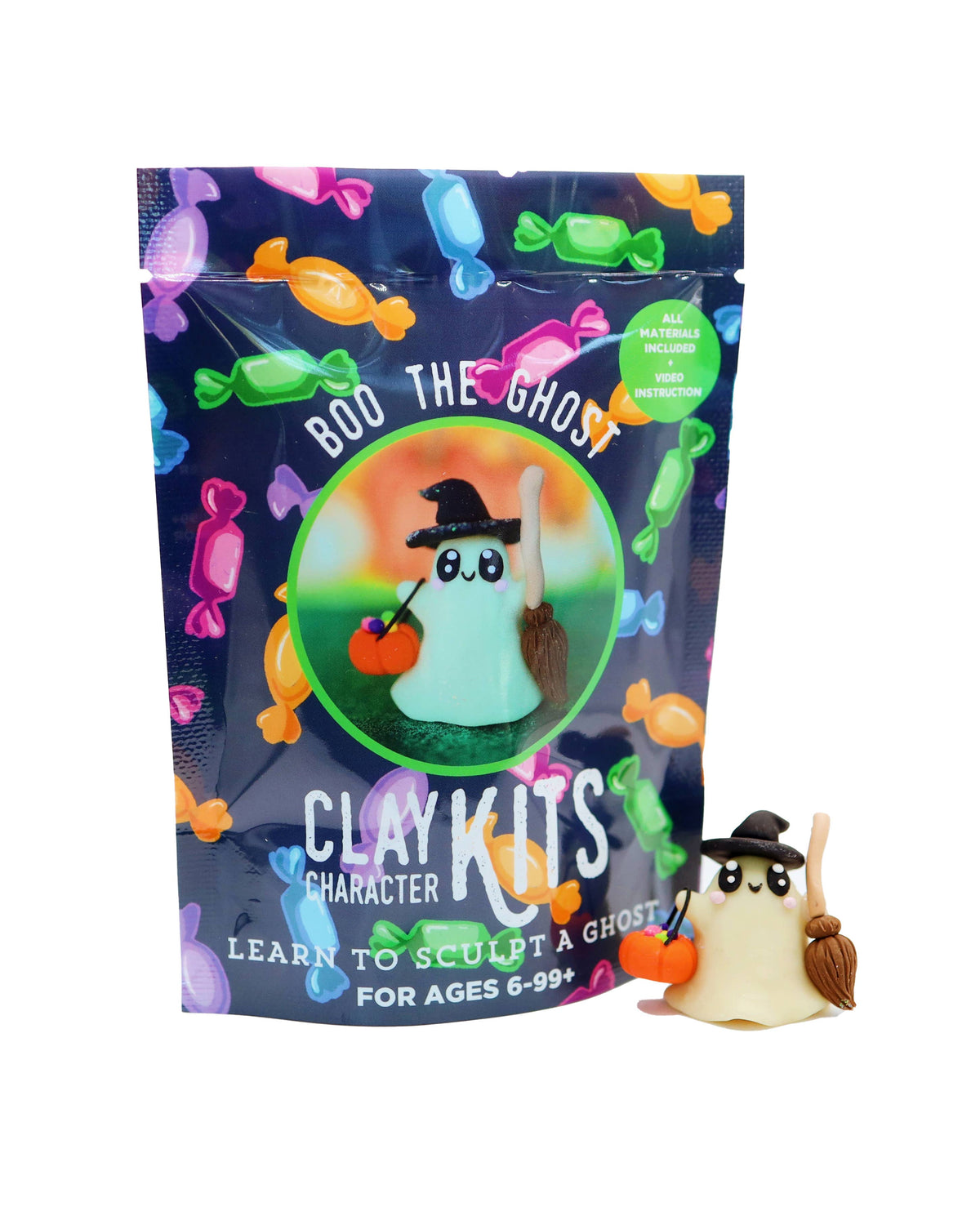 🇨🇦 "Boo the Ghost" DIY Polymer Clay Kit