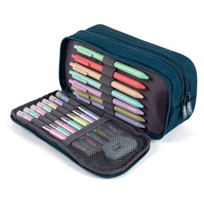 ZIPIT Half & Half Pencil Case (Teal)