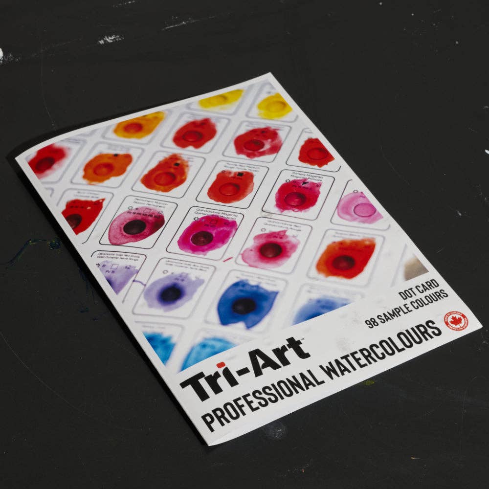 🇨🇦 Tri-Art Watercolours 98 Colour Dot Card