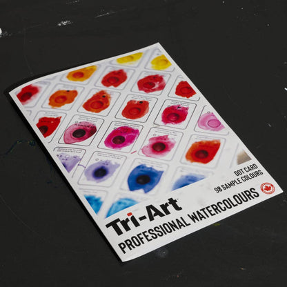 🇨🇦 Tri-Art Watercolours 98 Colour Dot Card