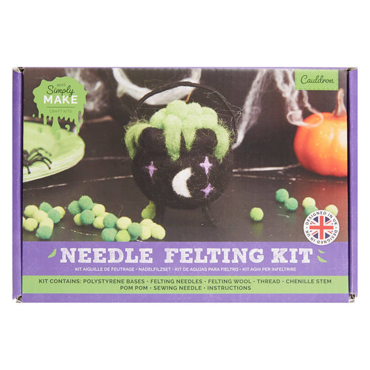 Needle Felting Kit "Halloween Cauldron"
