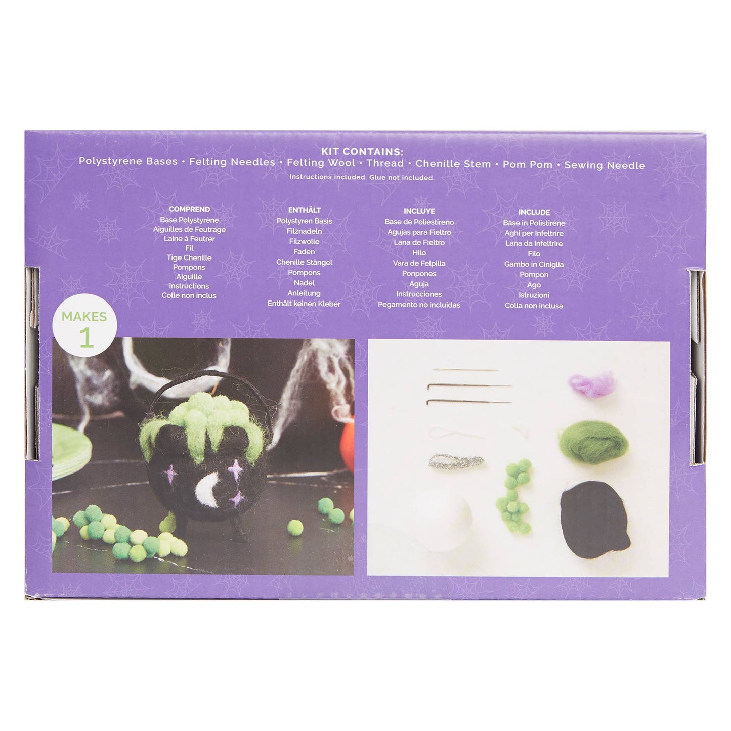 Needle Felting Kit "Halloween Cauldron"