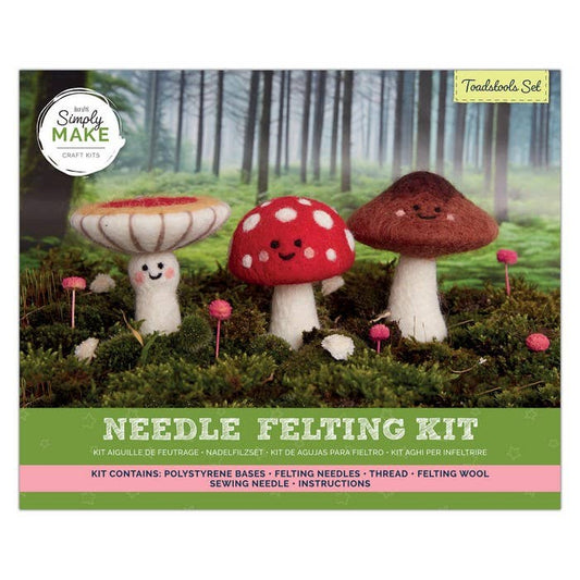 Needle Felting Kit "Toadstools Set"