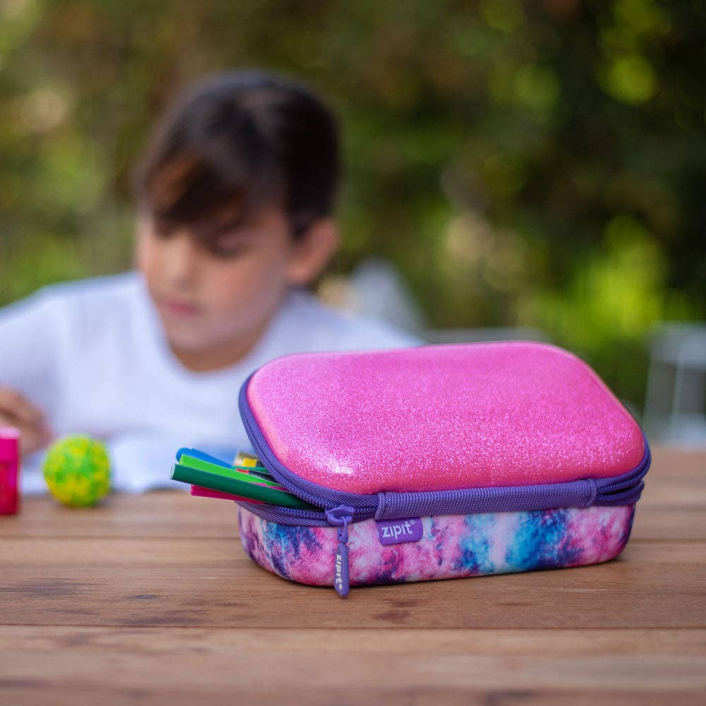 ZIPIT Pink Glitter Storage Box