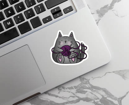 "Crochet Cat" Sticker