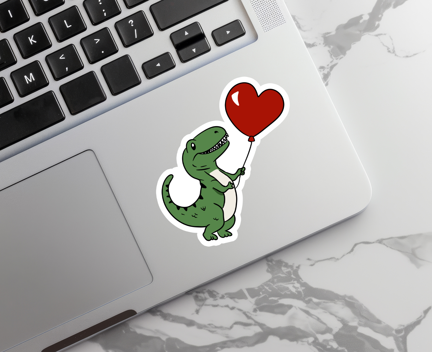 "Dinosaur and Balloon" Sticker