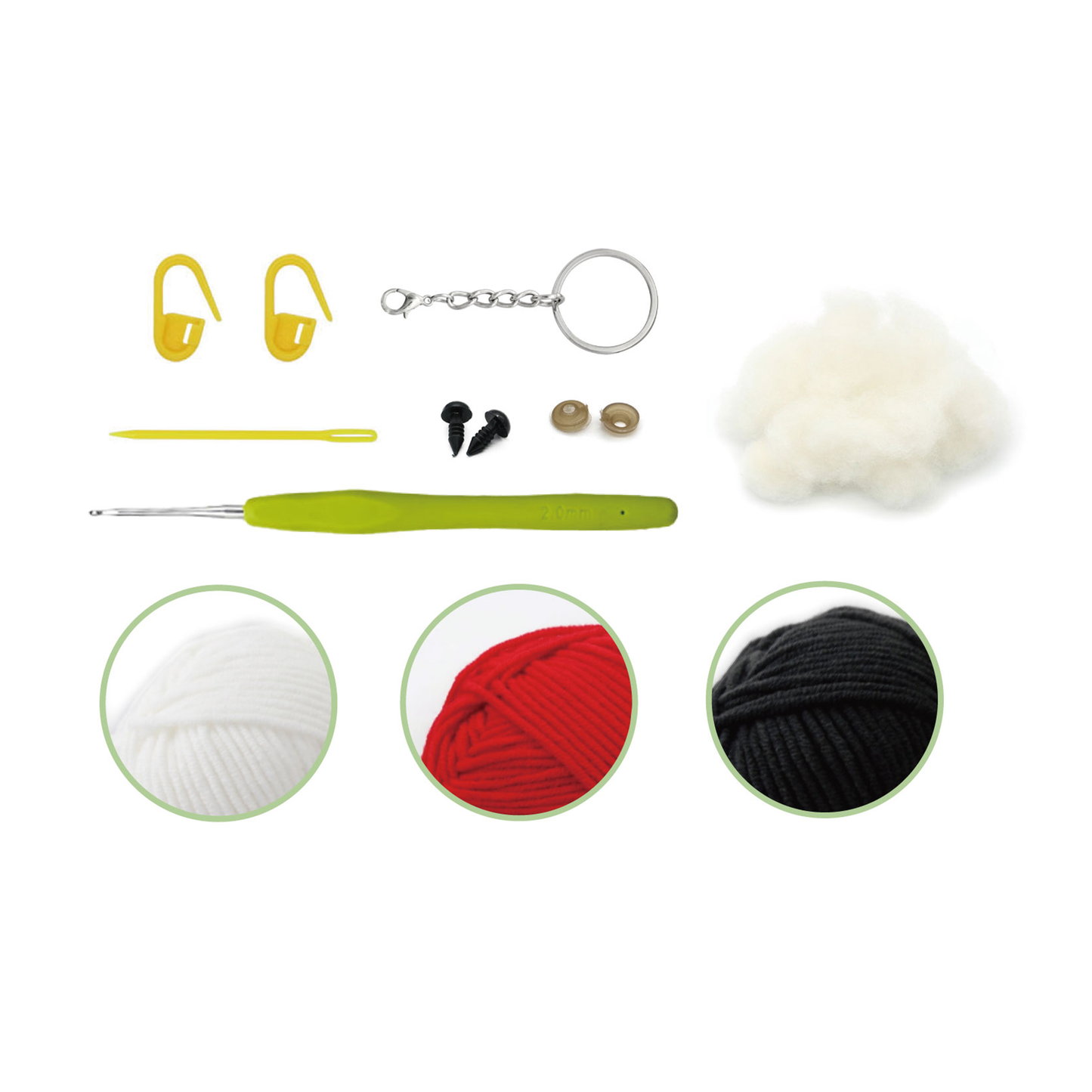 "Mini Mushroom" DIY Keychain Crochet Kit