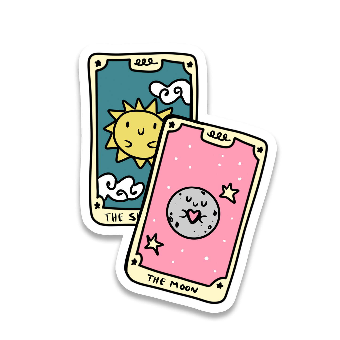 "Sun Moon Tarot Cards" Sticker