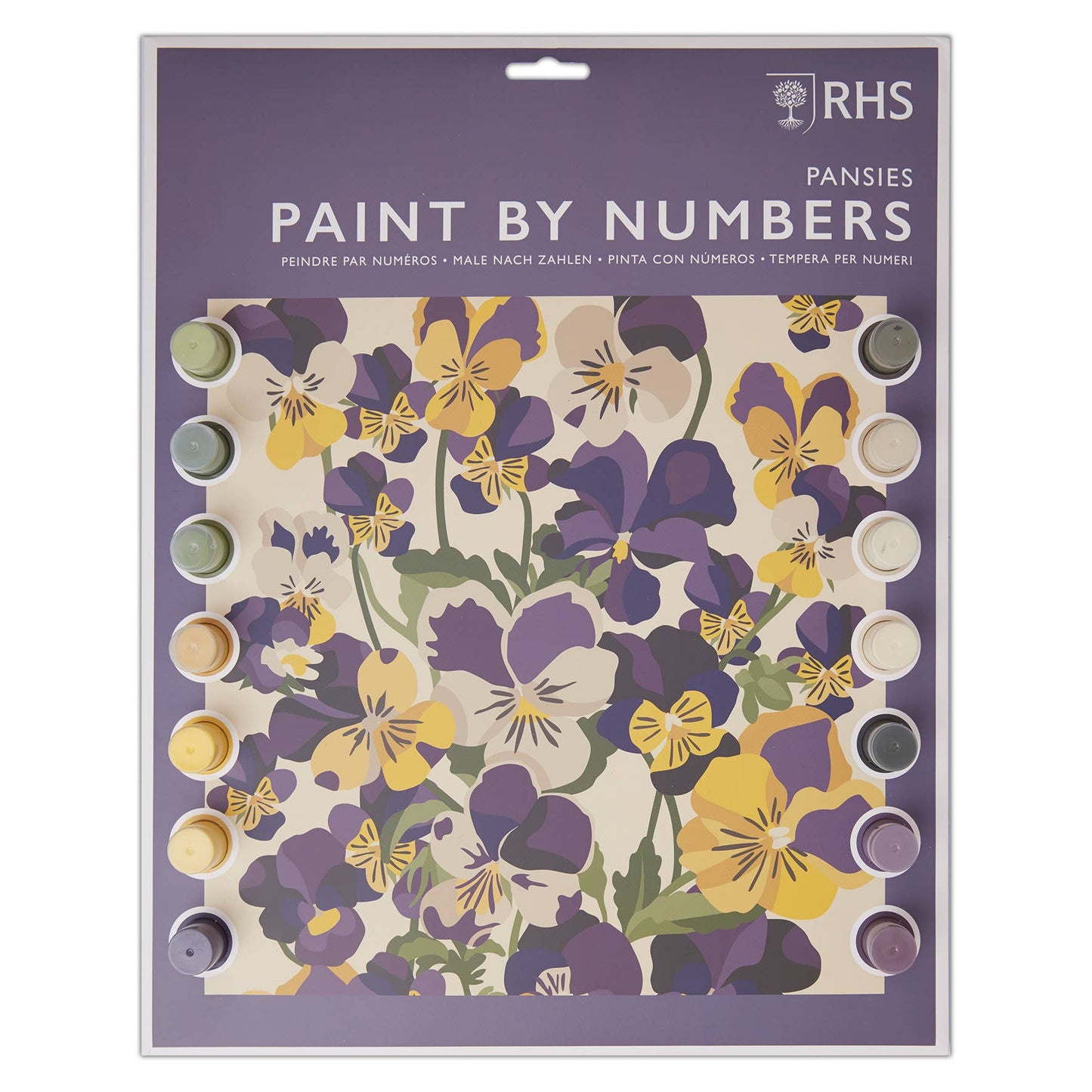Paint By Numbers "Pansies" 13x16"