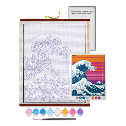 Faber-Castell Paper Scroll Painting Kit for Kids "The Great Wave"