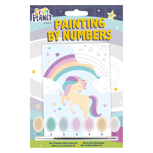 Mini Paint By Numbers Kit "Unicorn"