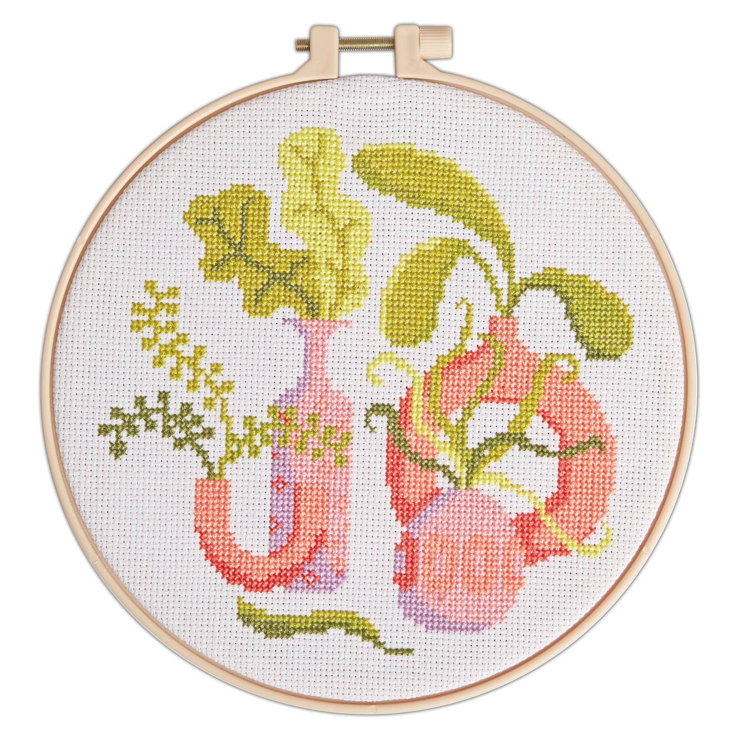 Simply Make Cross Stitch Craft Kit - Vases Design