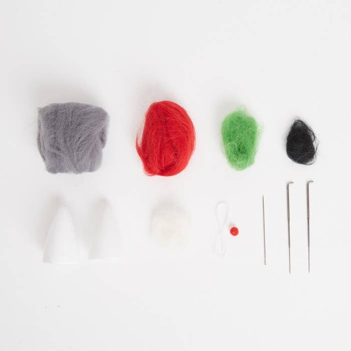 Needle Felting Kit "Santa Jaws, Shark"
