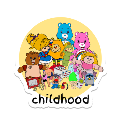 "Childhood Toys" Sticker