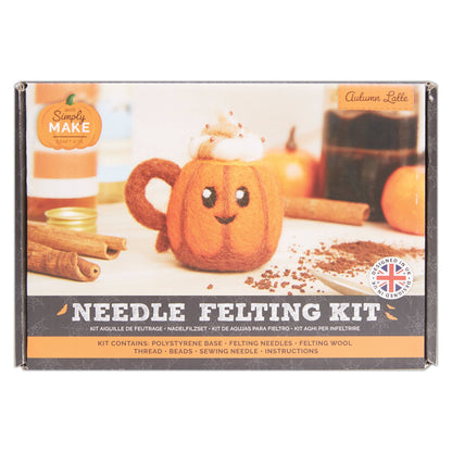 Needle Felting Kit "Pumpkin Latte"