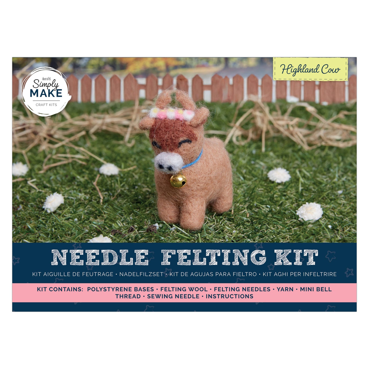 Needle Felting Kit "Highland Cow"