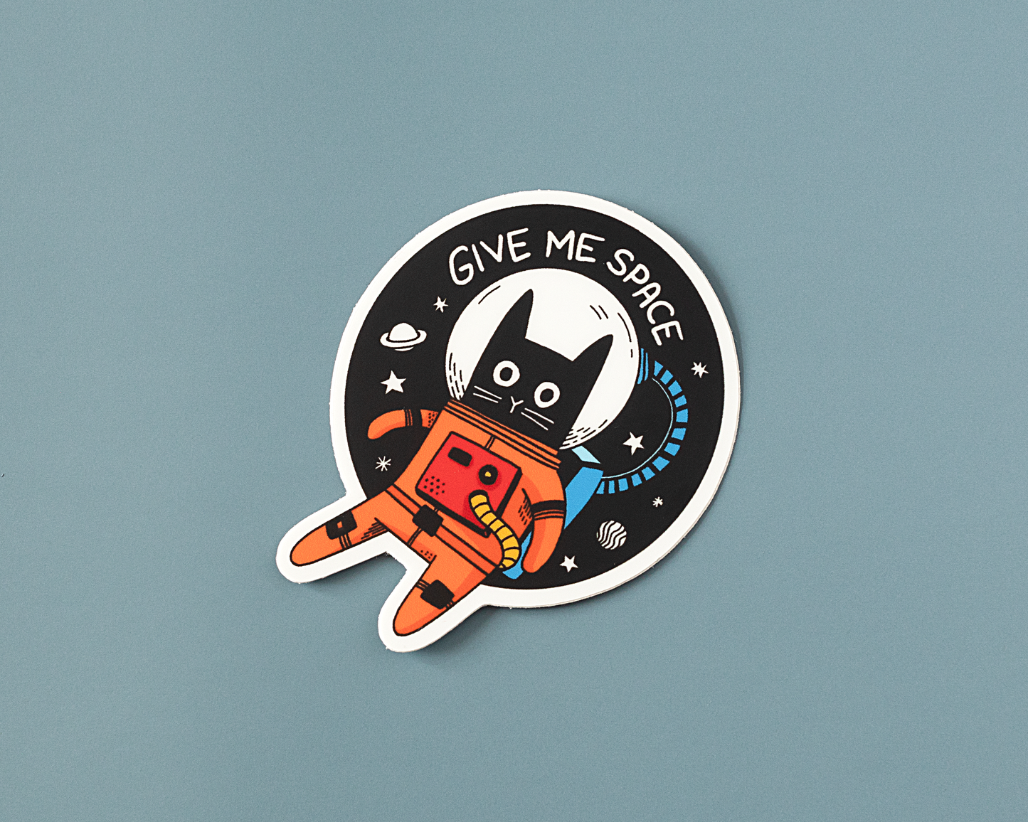 "Give Me Space Cat" Vinyl Sticker