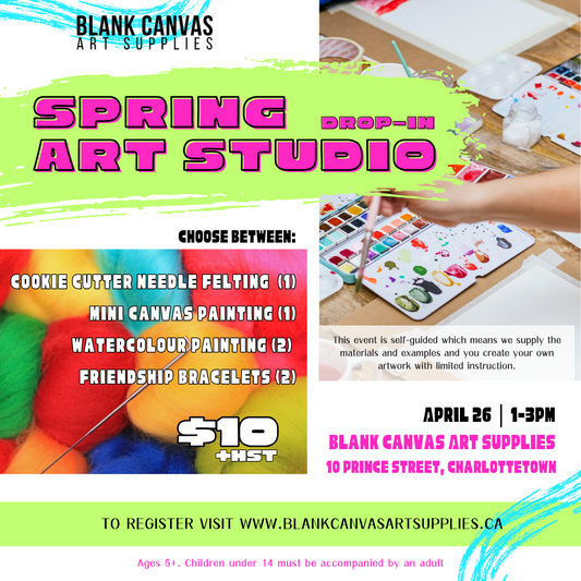 Drop-in Workshop: Spring Art Studio April 26th